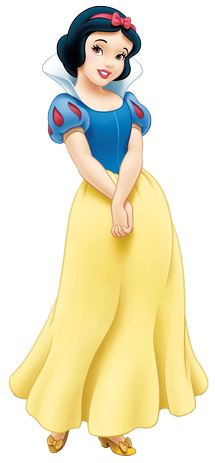 Snow White with her classic red bow