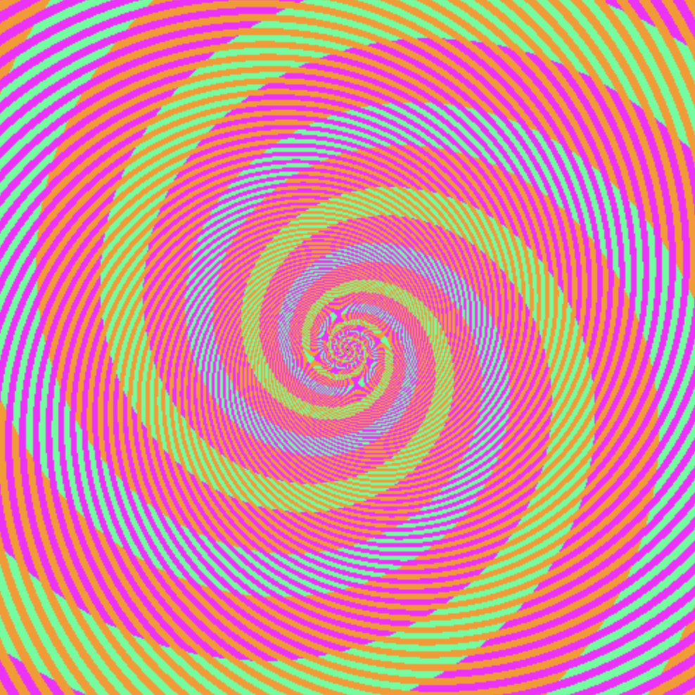 Optical illusion with colors