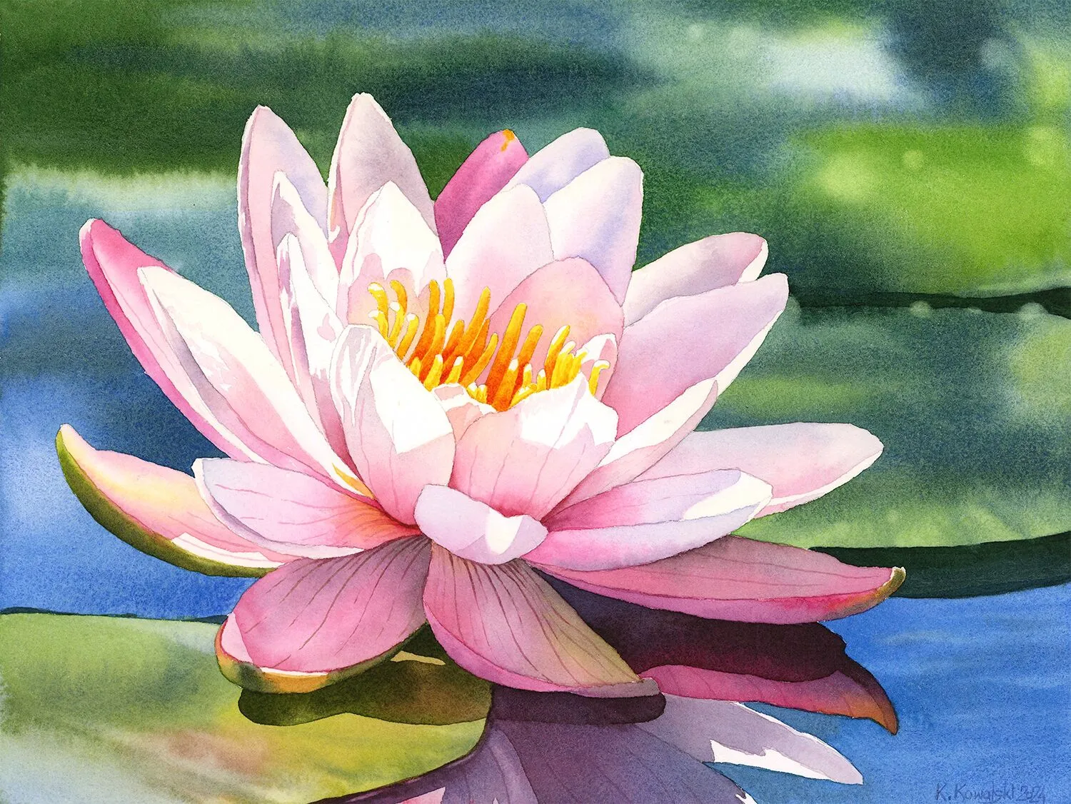 Colorful nature scene